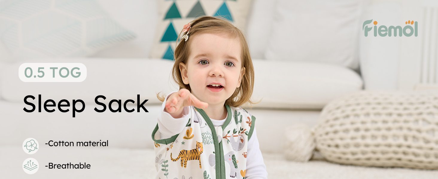 baby sleep sack 3 pack wearable blanket for boy and girl 0.5 tog lightweight sleeping bag
