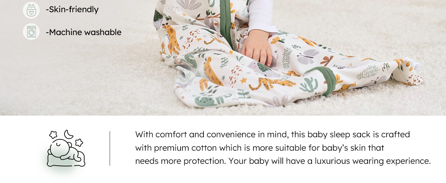 baby sleep sack 3 pack wearable blanket for boy and girl 0.5 tog lightweight sleeping bag