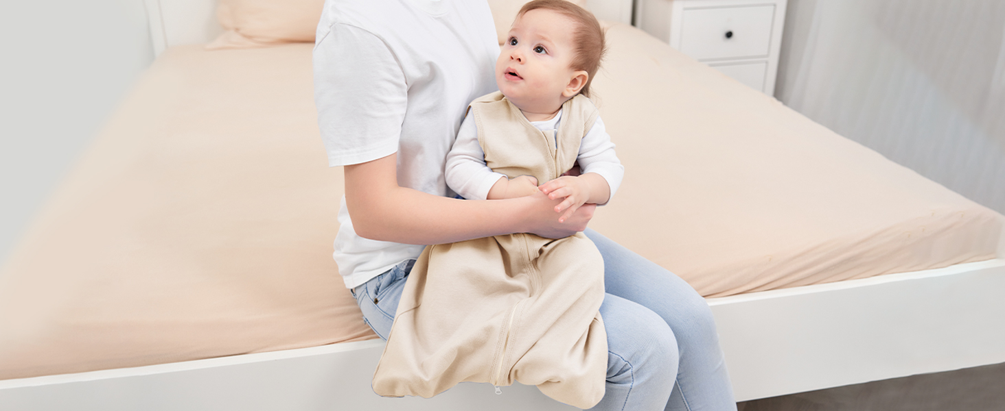 baby sleep bag light colored 3 piece pack sleeping wearable blankets 6 12 months sleep sack