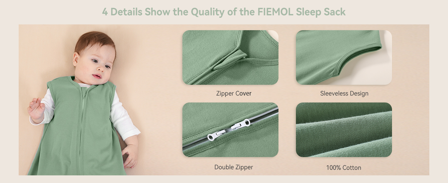 baby sleep sack 3 piece pack 100% cotton baby sleeping bag 6 12 months sleep bags