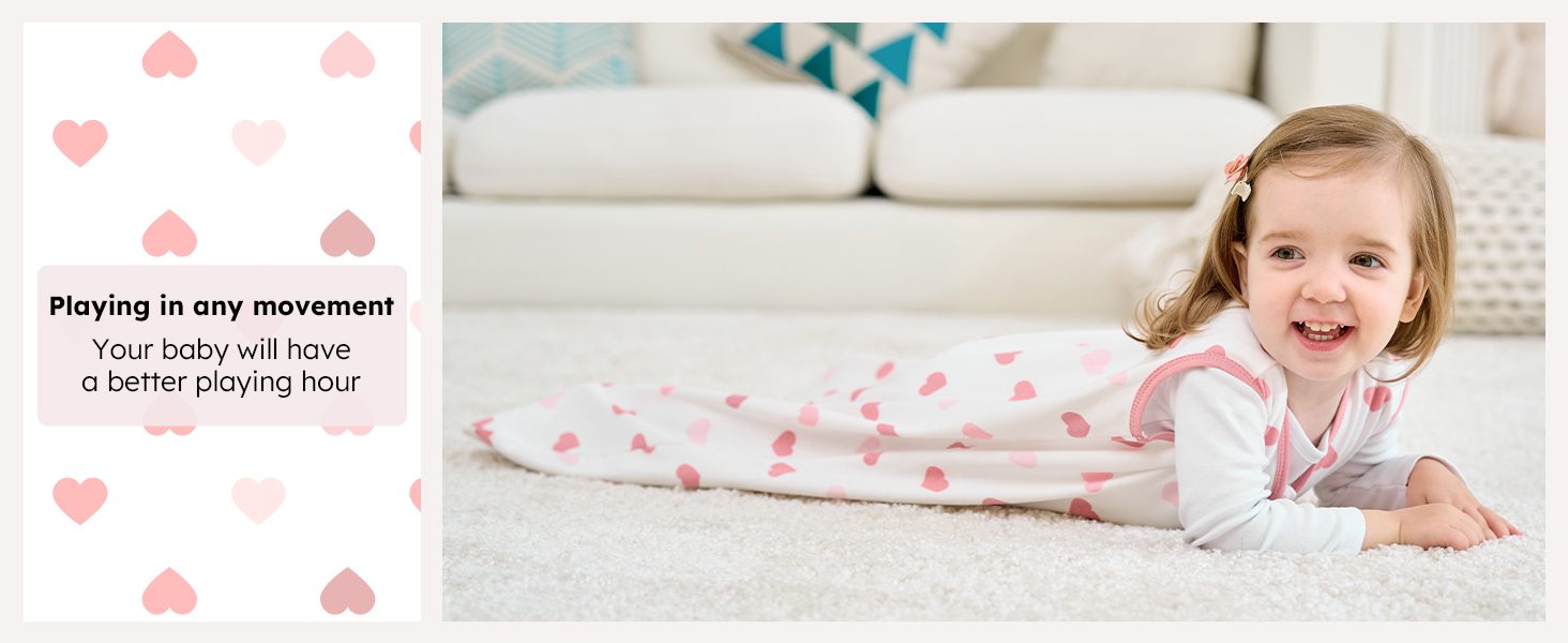 fiemol cotton sleep sack baby girl sleep sacks