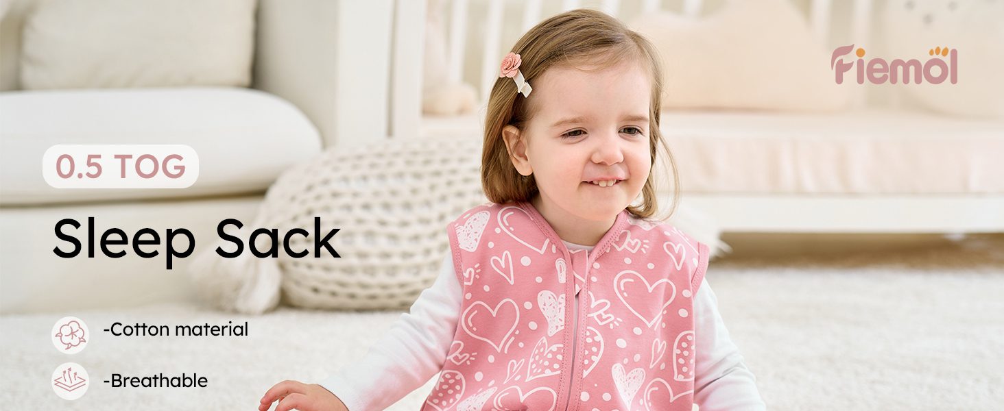 fiemol cotton sleep sack baby girl sleep sacks