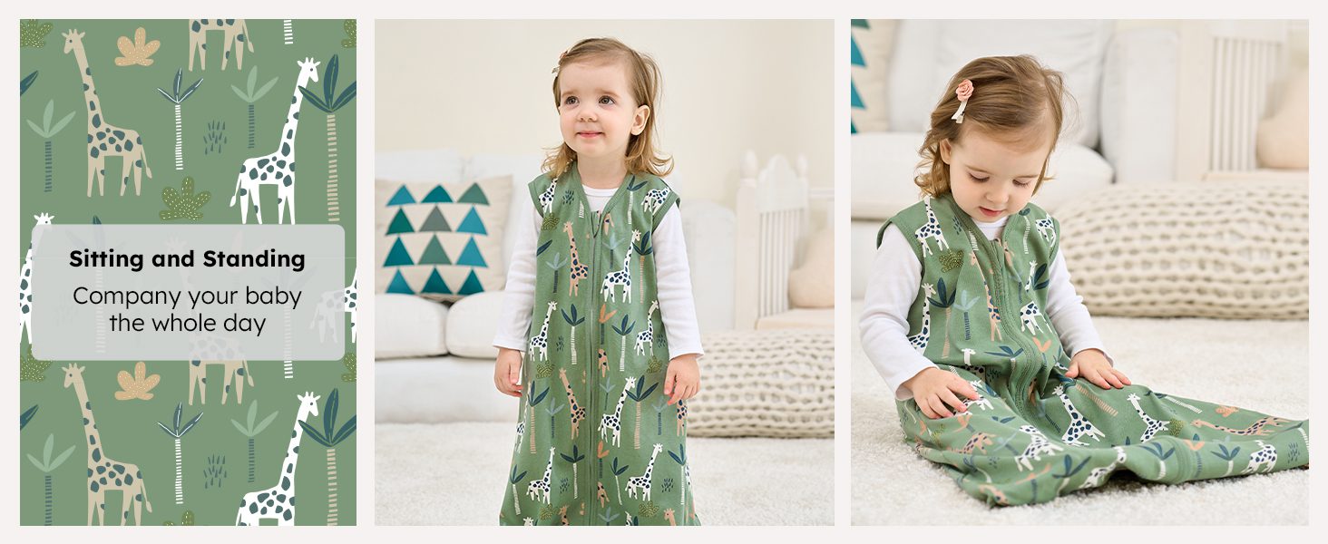 baby sleep sack 3 pack wearable blanket for boy and girl 0.5 tog lightweight sleeping bag